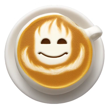 Pumpkin chai latte with foam sticker