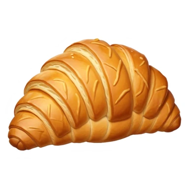 Croissant cartoon sticker