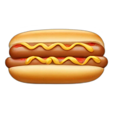 dog in bread like hot dog sticker