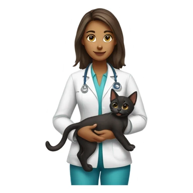 Veterinarian girl  sticker