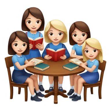 books club girls only under the table sticker