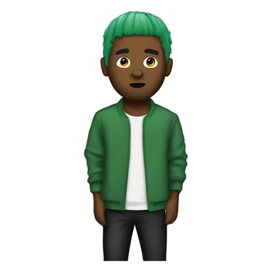 Green hair frank ocean  sticker
