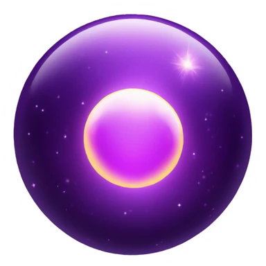 Purple magical orb sphere sticker