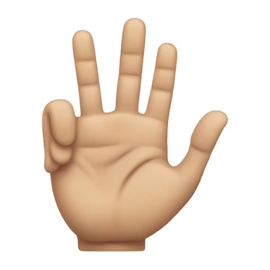 Hand showing the sign of ‘so so’ or average sticker