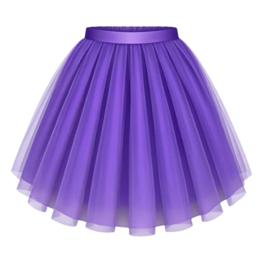 cinematic-realistic-purple-tutu,-layers-of-fine,-soft-tulle-forming-a-voluminous-and-airy-skirt,-delicate-folds-catching-the-light,-slightly-frayed-edges-adding-authenticity,-glowing-softly-with-a-warm-and-ethereal-elegance sticker