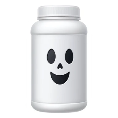 ghost brand protein powder bottle sticker