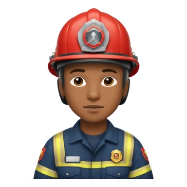 black Firefighter wearing helmets sticker