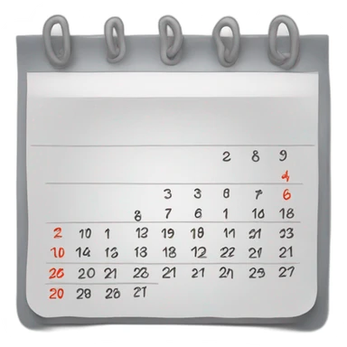 MONTHLY CALENDAR  sticker