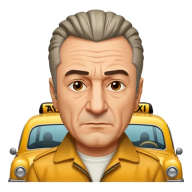 deniro dans taxi driver avec la crete sticker
