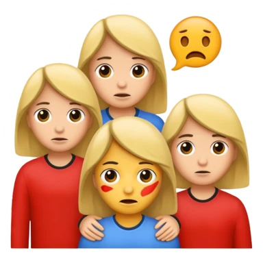 grupo de 5 amigos tristes sticker