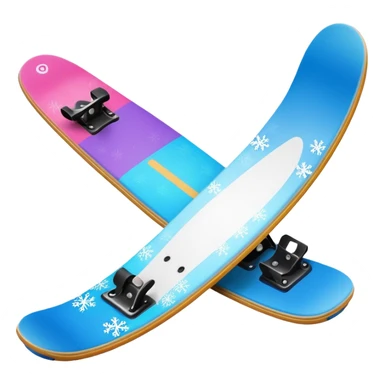 snow board,colorful, negative: character. sticker