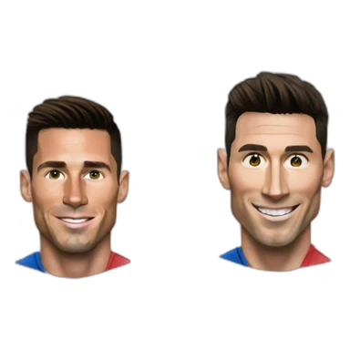 Cristiano Ronaldo and Lionel Messi  sticker