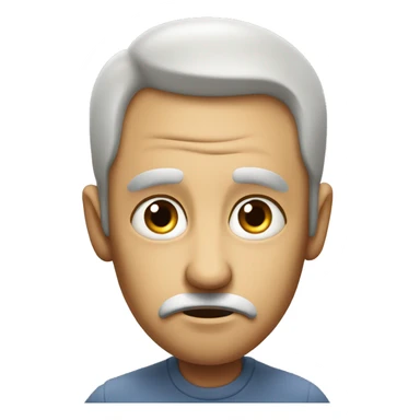 Strange and desperate looking man in his eyes reaching his hand out sticker