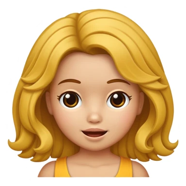 Boneca chorando cabelo cacheado png sticker