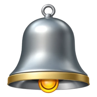 Notification bell silver sticker