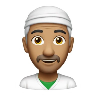 algerian man in the moo sticker
