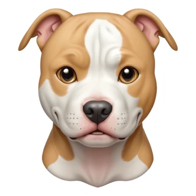 Pitbull dog white  sticker
