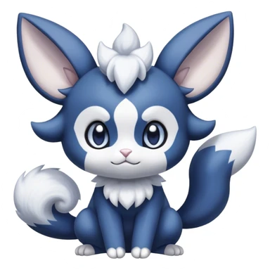 Minccino-Espurr-Meowstic-creature-hybrid sticker