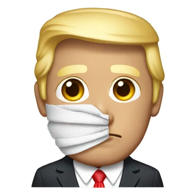 Donald Trump with bandaged ear sticker