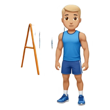 white sportsman in the playground sticker
