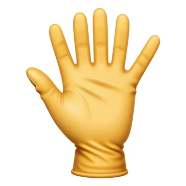 Transparent hand in glove  pointing gesture sticker
