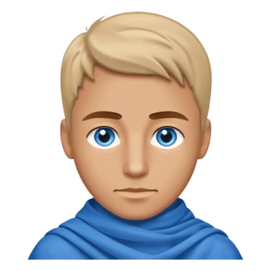 blue eyed desert man in cloth sticker