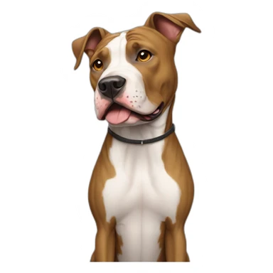 Dog-american-pit-bull-terrier-full-height sticker