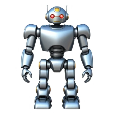 A giant robot standing heroically sticker
