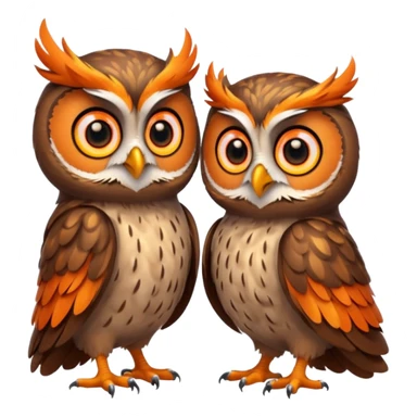 Chat x hiboux  sticker