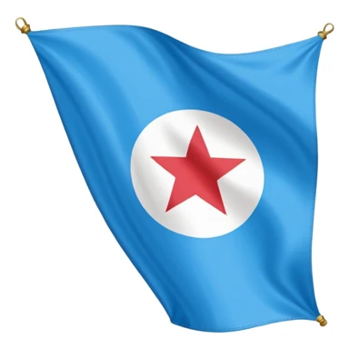 Vorrei creare una piccola bandiera per un emoji una bandiera del Napoli con i suoi colori e la sua N particola in modo che si capisca che sia del Napoli sticker