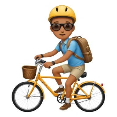 Tourist + camera strap + rental bike, City Cyclists. sticker