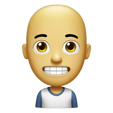 Chinese SpongeBob with a buzz cut sticker