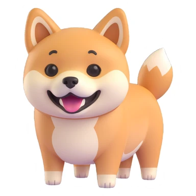 shiba inu happy sticker