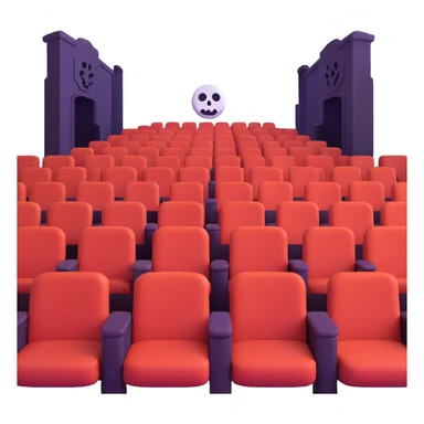 haunted cinema sticker