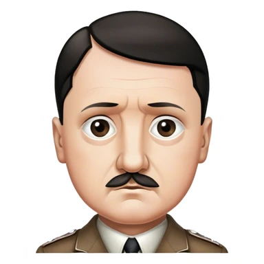 Adolf Hitler, cute, babyface sticker