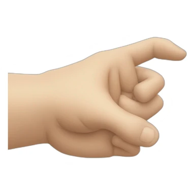 Hand folding in a 90 degree angle with the wrist sticker