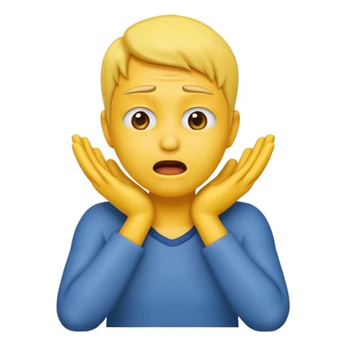 Create an emoji choking violently with hands on neck sticker