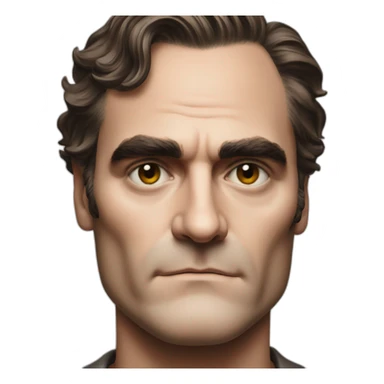 joaquin phoenix portrait face sticker