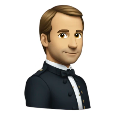 macron sur canard sticker