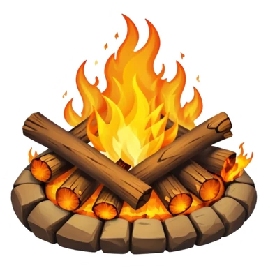 Campfire sticker
