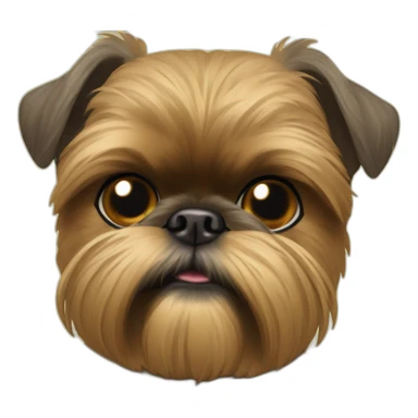 short-haired Brussels griffon sticker