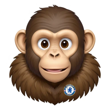 Chimp with Chelsea shirt  sticker