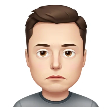 Sad Elon musk sticker