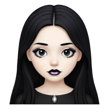 gothic girl  sticker