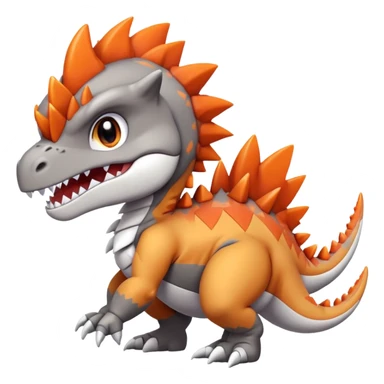 Cute Baby Chibi Tyrantrum-Tyrunt-hybrid (full body) sticker