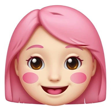 Pink couquete emoji sticker