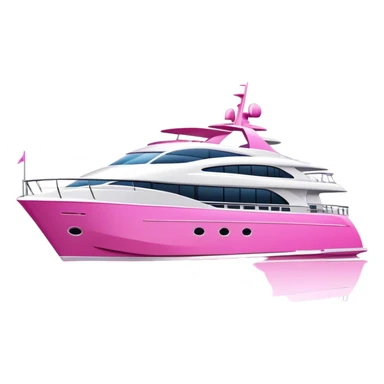 Pink Barbie yacht  sticker