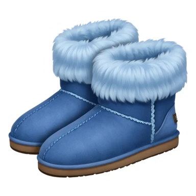 UGG slippers blue sticker