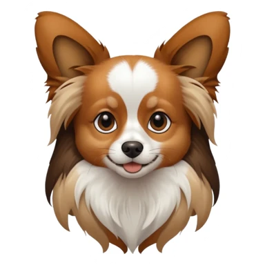 dog papillon sticker