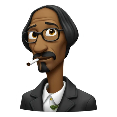 Snoop dogg smoking blunt sticker
